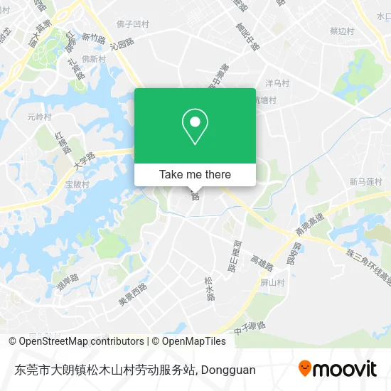 东莞市大朗镇松木山村劳动服务站 map
