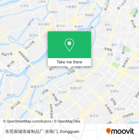 东莞南城添迪制品厂-东南门 map