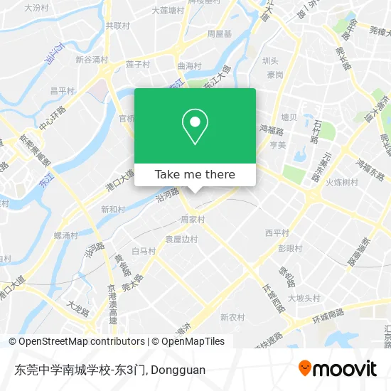 东莞中学南城学校-东3门 map