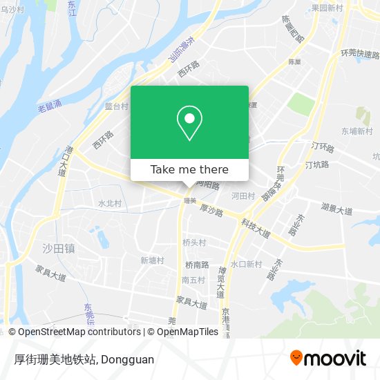 厚街珊美地铁站 map