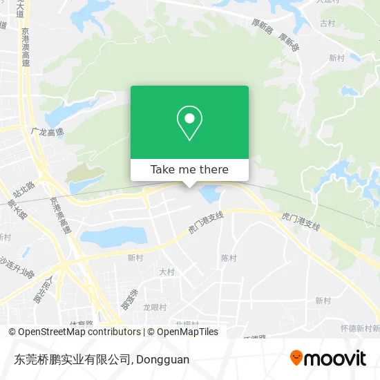东莞桥鹏实业有限公司 map