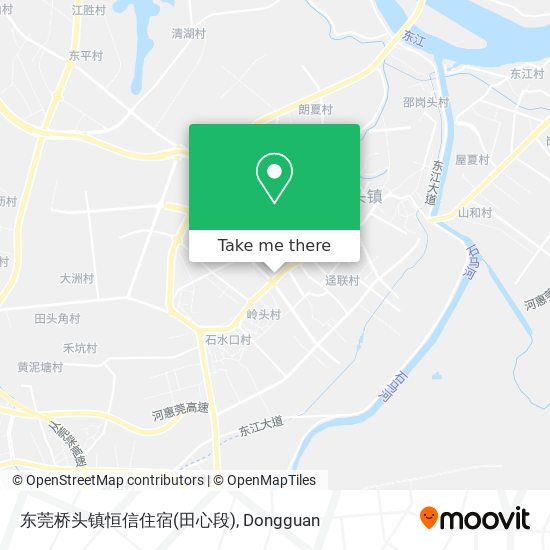 东莞桥头镇恒信住宿(田心段) map