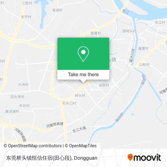 东莞桥头镇恒信住宿(田心段) map