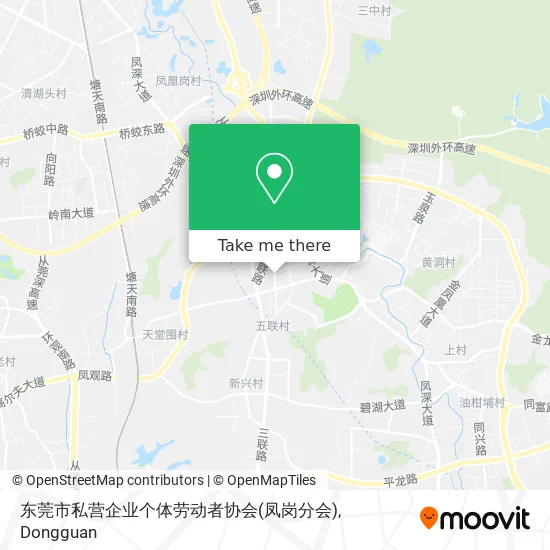 东莞市私营企业个体劳动者协会(凤岗分会) map