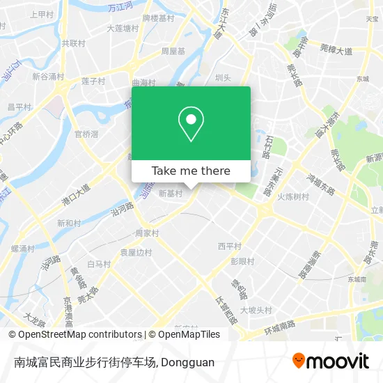 南城富民商业步行街停车场 map