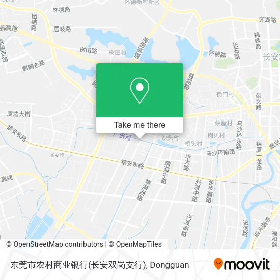 东莞市农村商业银行(长安双岗支行) map