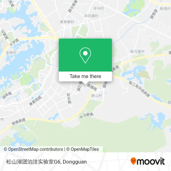 松山湖团泊洼实验室G6 map