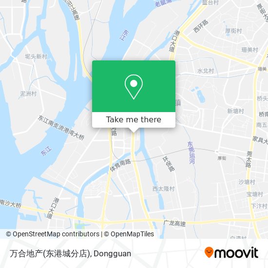 万合地产(东港城分店) map