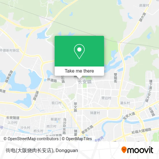 街电(大阪烧肉长安店) map