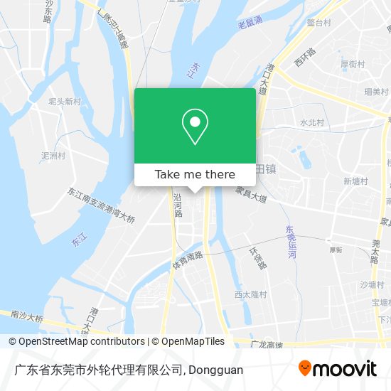 广东省东莞市外轮代理有限公司 map