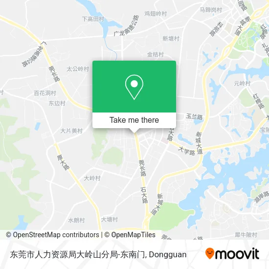 东莞市人力资源局大岭山分局-东南门 map
