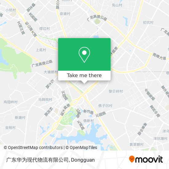 广东华为现代物流有限公司 map