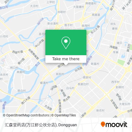 汇森堂药店(万江虾公坎分店) map