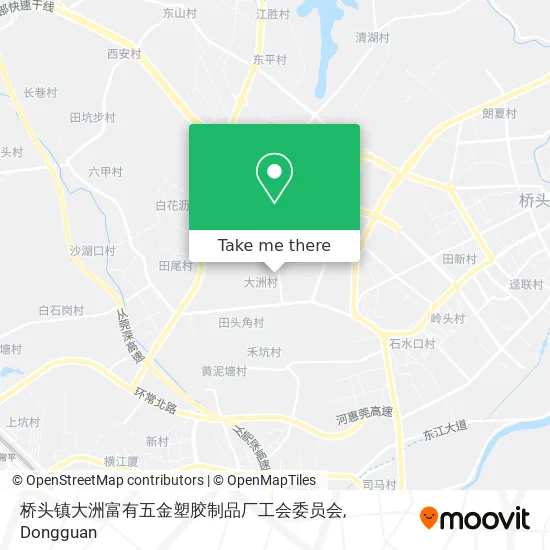 桥头镇大洲富有五金塑胶制品厂工会委员会 map