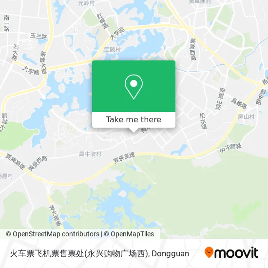 火车票飞机票售票处(永兴购物广场西) map