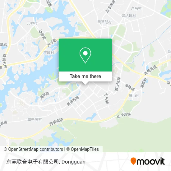 东莞联合电子有限公司 map
