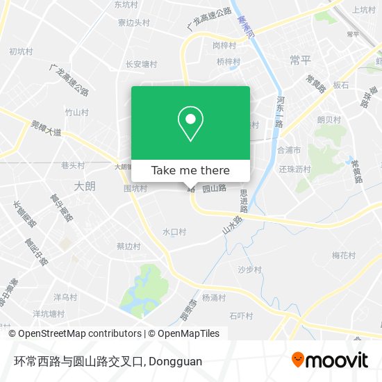 环常西路与圆山路交叉口 map