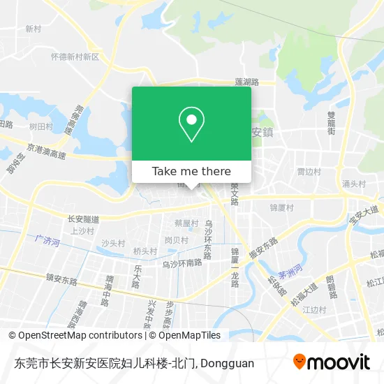 东莞市长安新安医院妇儿科楼-北门 map