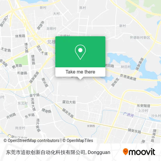 东莞市追欲创新自动化科技有限公司 map