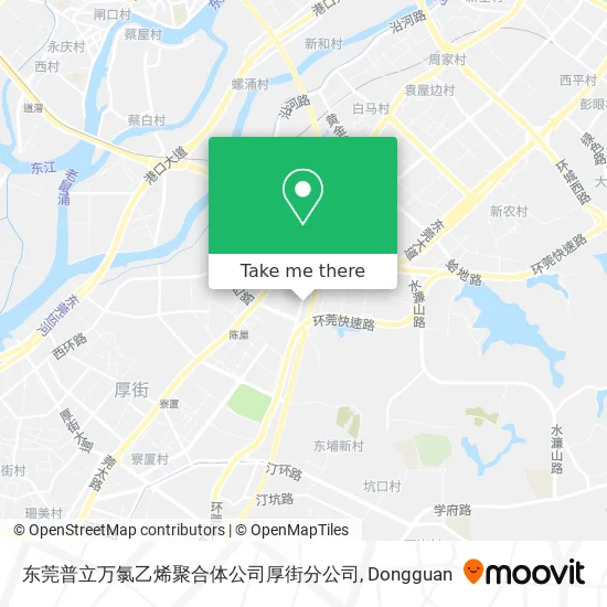 东莞普立万氯乙烯聚合体公司厚街分公司 map