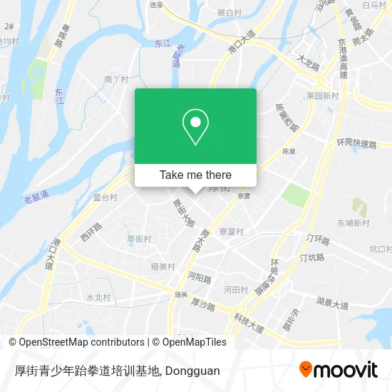 厚街青少年跆拳道培训基地 map