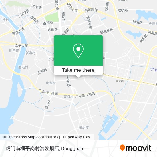 虎门南栅平岗村浩发烟店 map