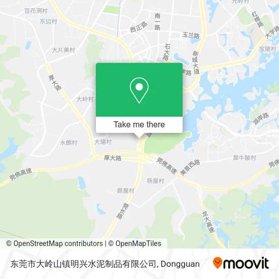 东莞市大岭山镇明兴水泥制品有限公司 map