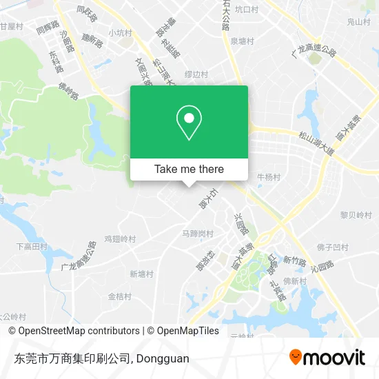 东莞市万商集印刷公司 map