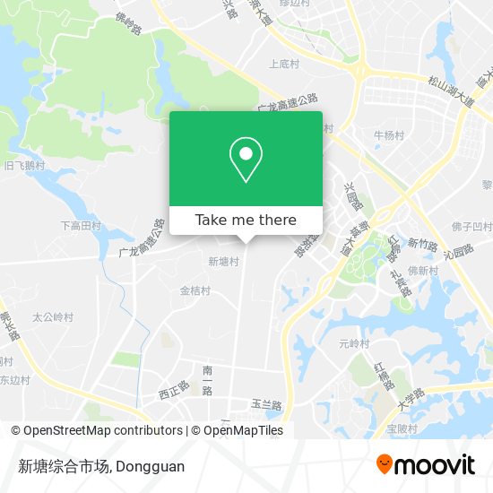 新塘综合市场 map