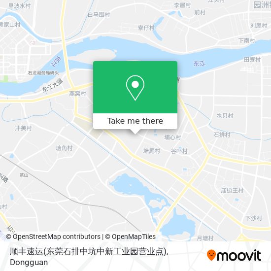 顺丰速运(东莞石排中坑中新工业园营业点) map