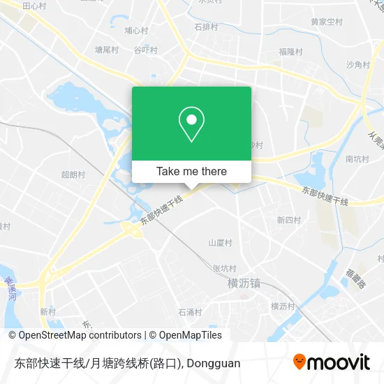 东部快速干线/月塘跨线桥(路口) map