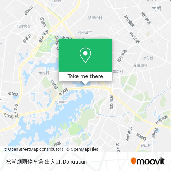 松湖烟雨停车场-出入口 map