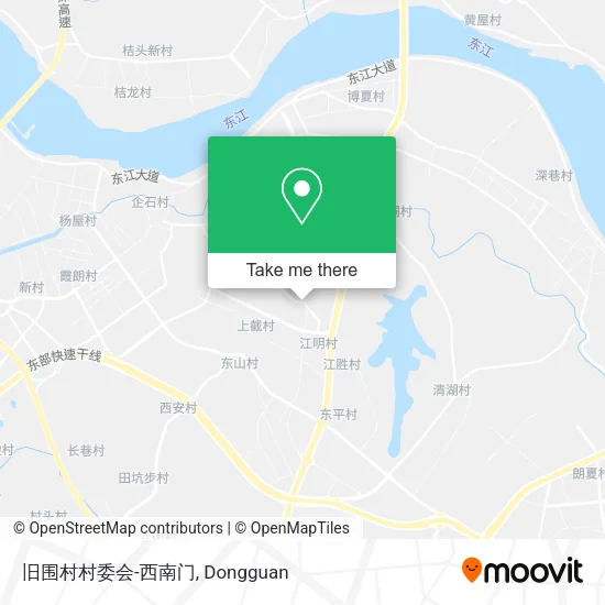 旧围村村委会-西南门 map