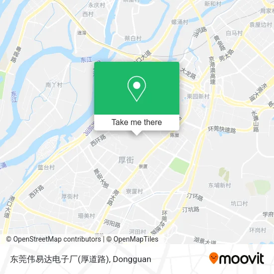 东莞伟易达电子厂(厚道路) map