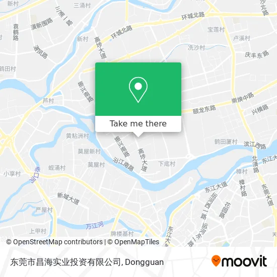 东莞市昌海实业投资有限公司 map