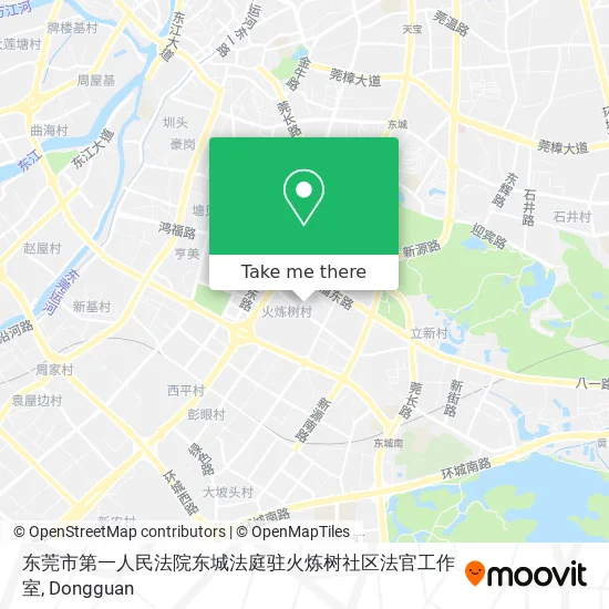 东莞市第一人民法院东城法庭驻火炼树社区法官工作室 map