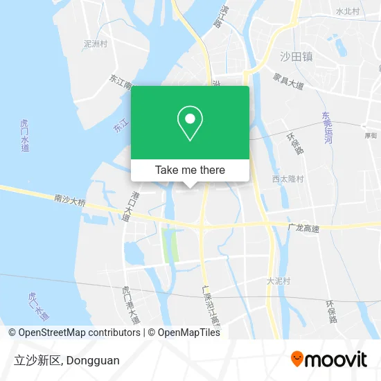 立沙新区 map