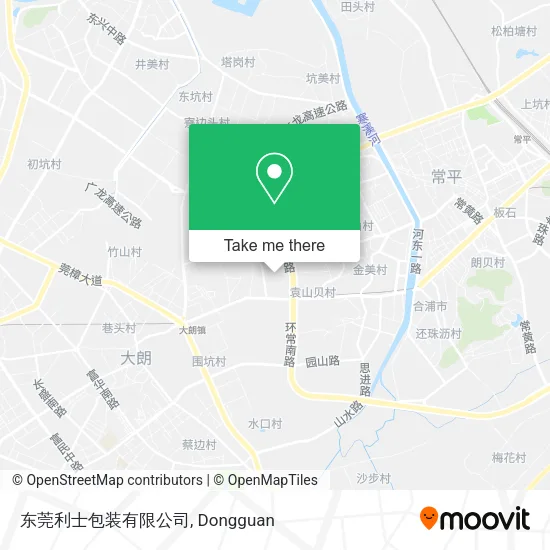 东莞利士包装有限公司 map