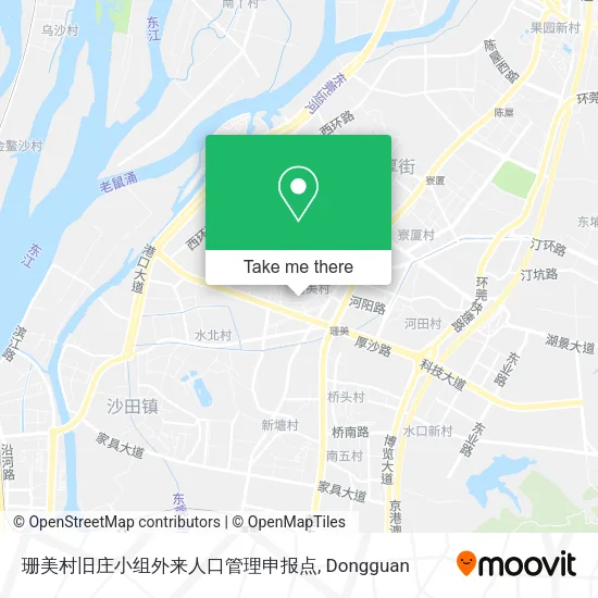 珊美村旧庄小组外来人口管理申报点 map