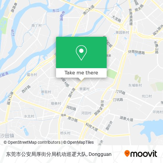 东莞市公安局厚街分局机动巡逻大队 map