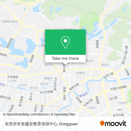 东莞市长安越安教育培训中心 map