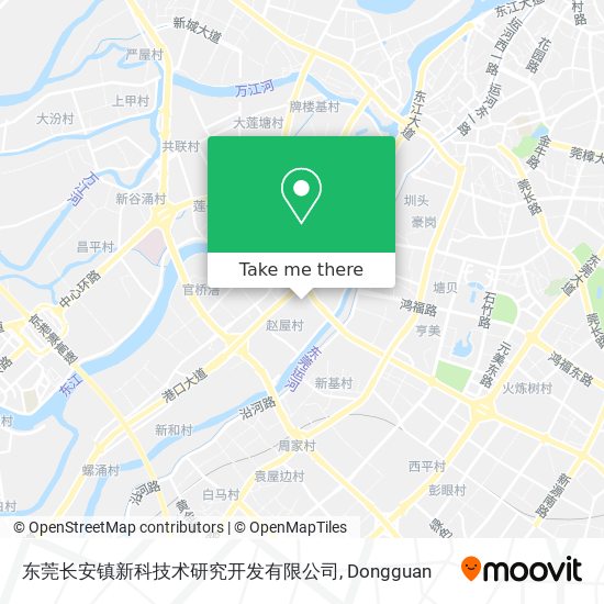 东莞长安镇新科技术研究开发有限公司 map