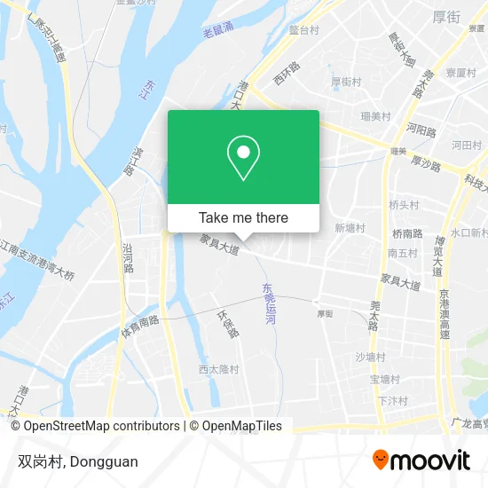 双岗村 map