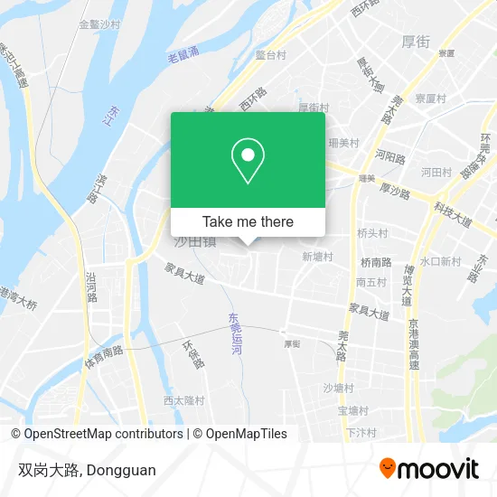 双岗大路 map