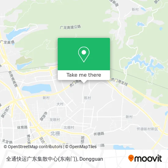 全通快运广东集散中心(东南门) map