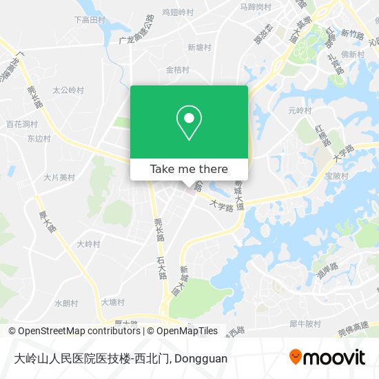 大岭山人民医院医技楼-西北门 map
