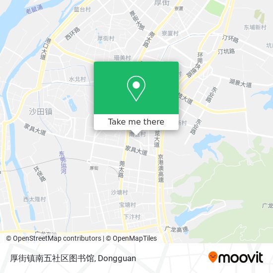 厚街镇南五社区图书馆 map