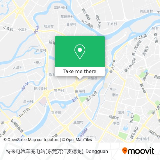 特来电汽车充电站(东莞万江麦德龙) map