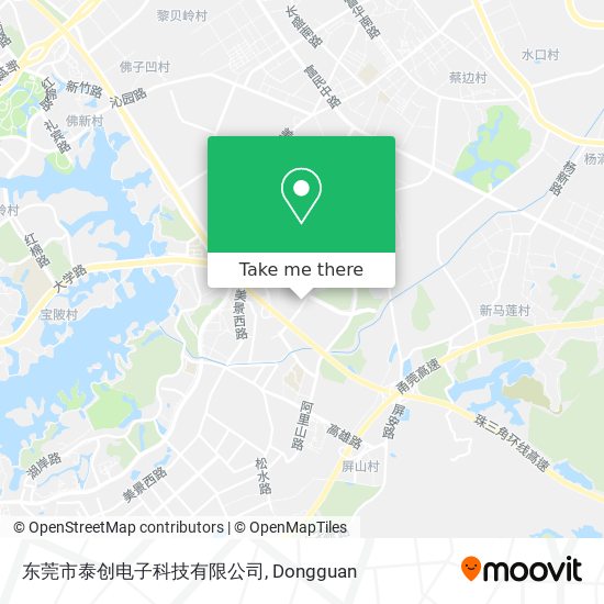 东莞市泰创电子科技有限公司 map