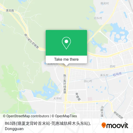 863路(塘厦龙背岭首末站-莞惠城轨樟木头东站) map